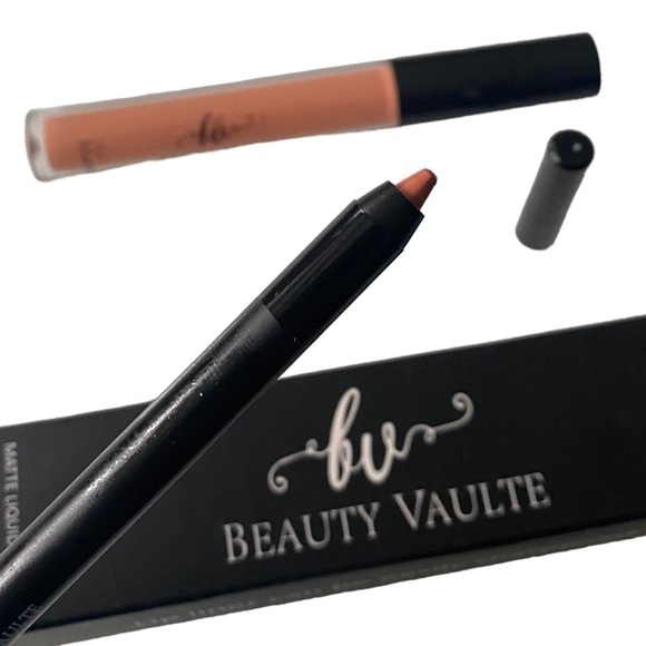 BEAUTY Vault ‘Silky Sofia’ Liquid Matte Lipstick and Lip Liner | Lip Set - Picture 5 of 8